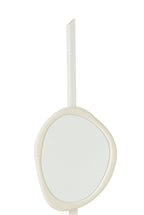 J -Line Spiegel Moderha - Hout/Glass - Wit - Small - Ø 60 cm