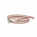 Dames wikkelarmband Rozenkwarts