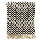 Isabella | Plaid | 150x200 cm Raven | Zwart | Uni | Hoii | 60% katoen 40% acryl