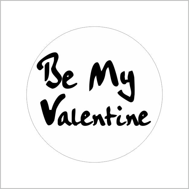 Etiketten – Be My Valentine – 500 stuks