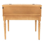 Vitrinekast Goudkleurig, Hout en Glas 80x46x85 cm