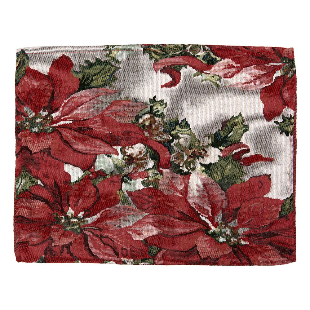 Placemats Set van 6 33x45 cm Beige Polyester