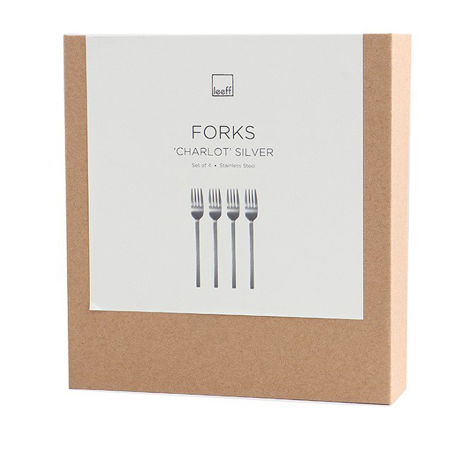 Leeff Forks Charlot, set of 4 silver