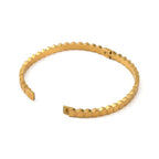 Louiz Rhombus Bangle Goudkleurig