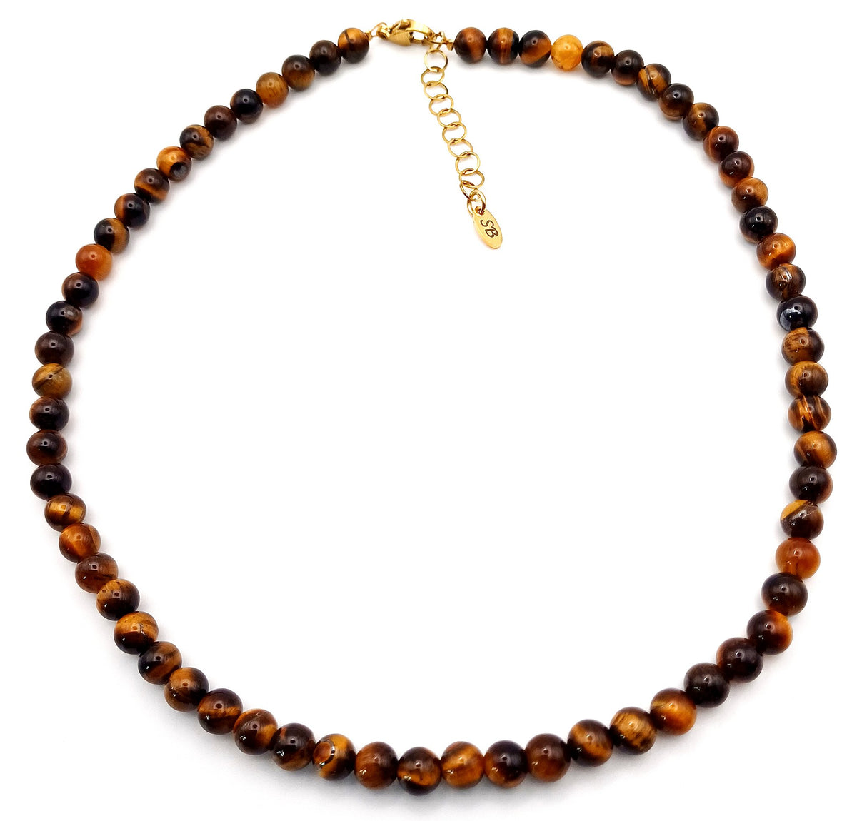 Tijgeroog edelsteen ketting