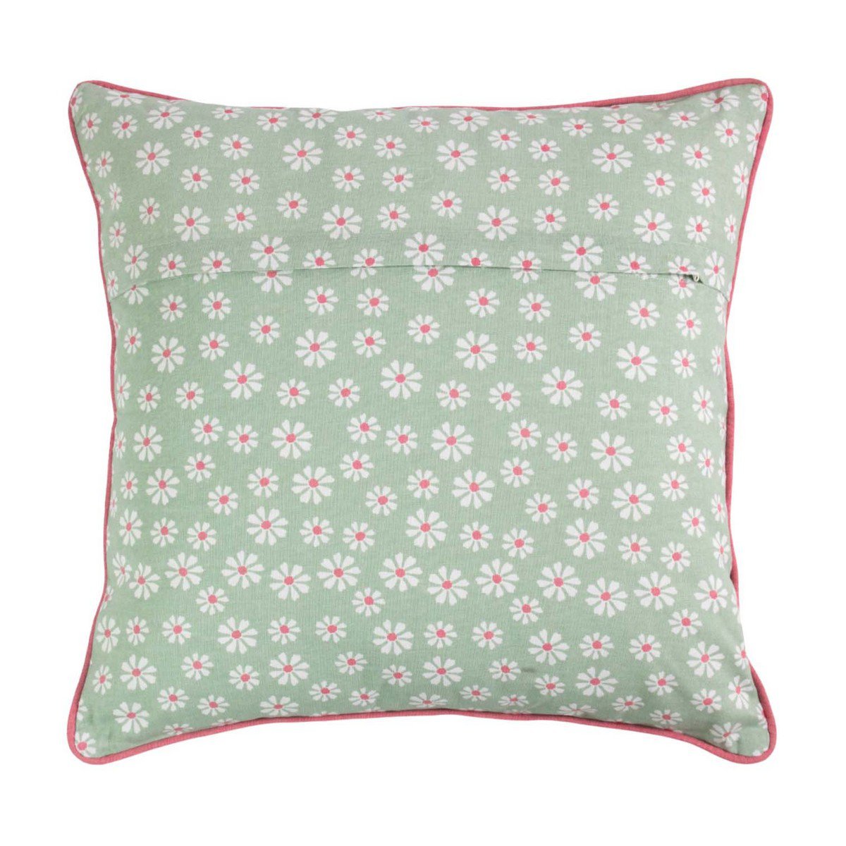 Daisy Flowers Kussen groen 50x50cm