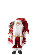 J-Line decoratie Kerstman - kunststof - kerstrood - medium