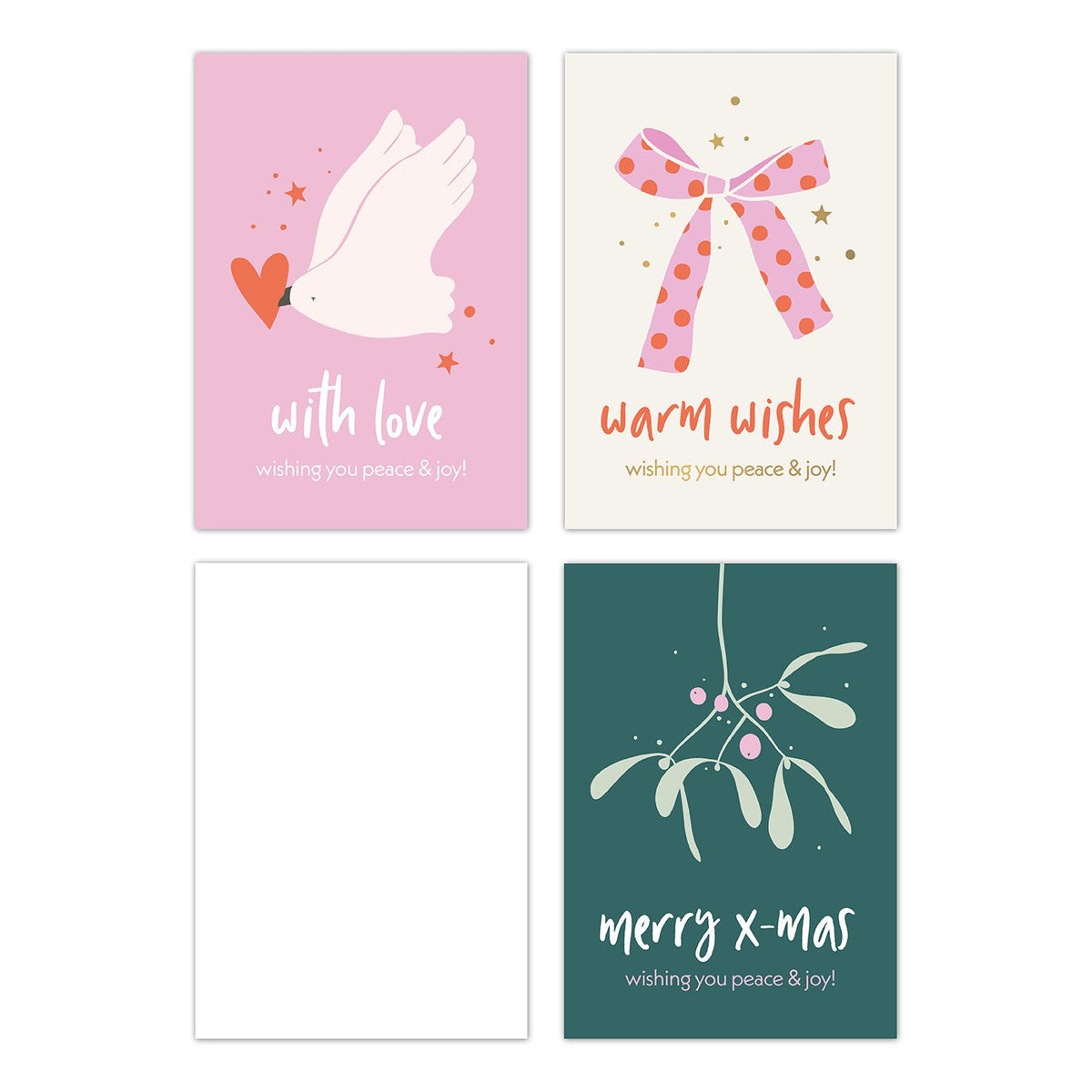 The Heart of Christmas minikaartjes - Mix 30 stuks
