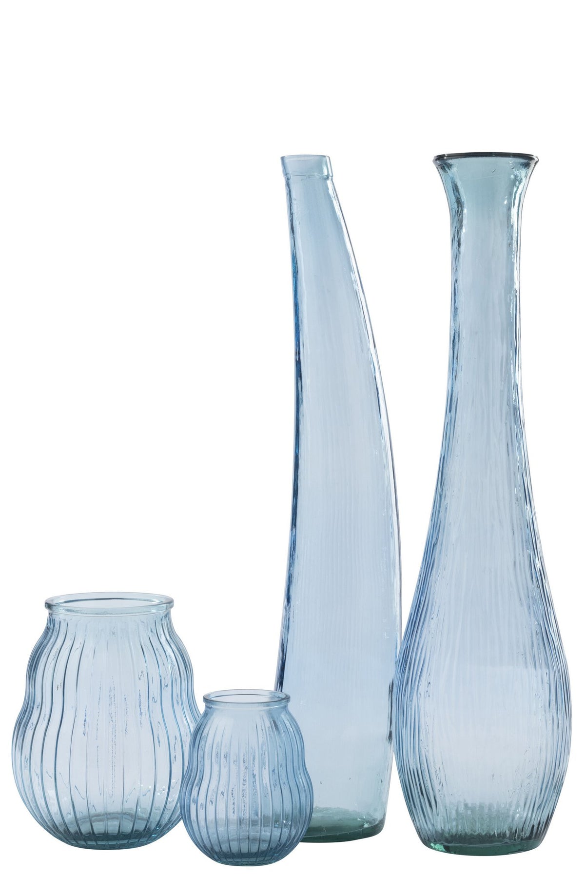 J-Line vloervaas - glas - lichtblauw