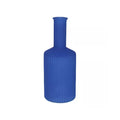 Vase caro lijnen nekmatte kobaltblauw 20,5 cm