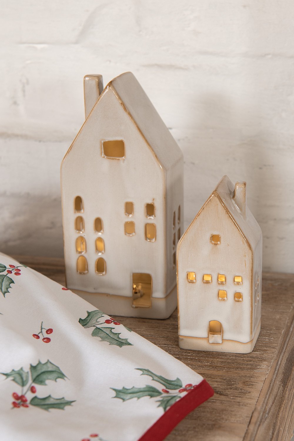 Decoratie Huis 12 cm Beige Porselein