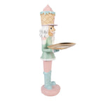 Kerstdecoratie Beeld Notenkraker 18x16x41 cm Roze Kunststof