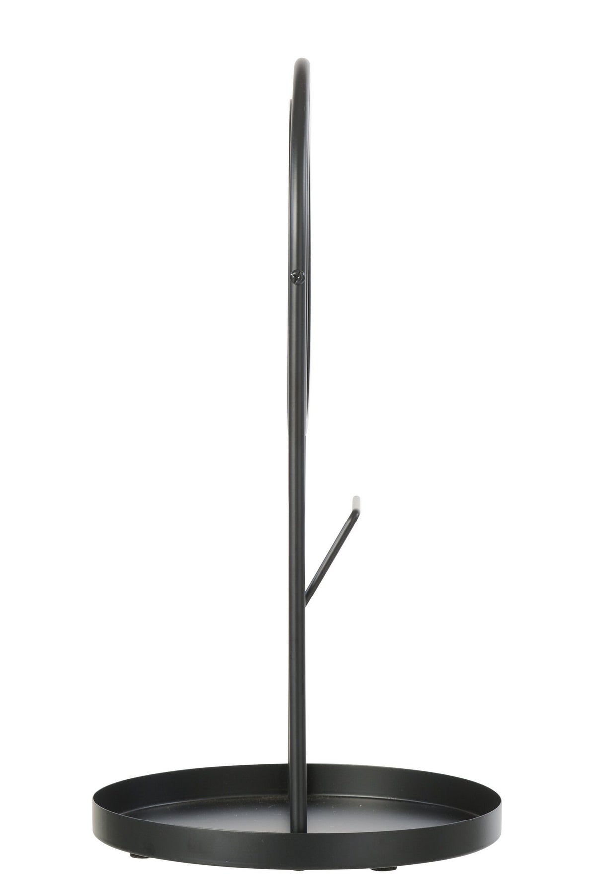 J-Line spiegel + juwelenhouder - ijzer - zwart - L