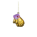 Gardening ornament want glas paars