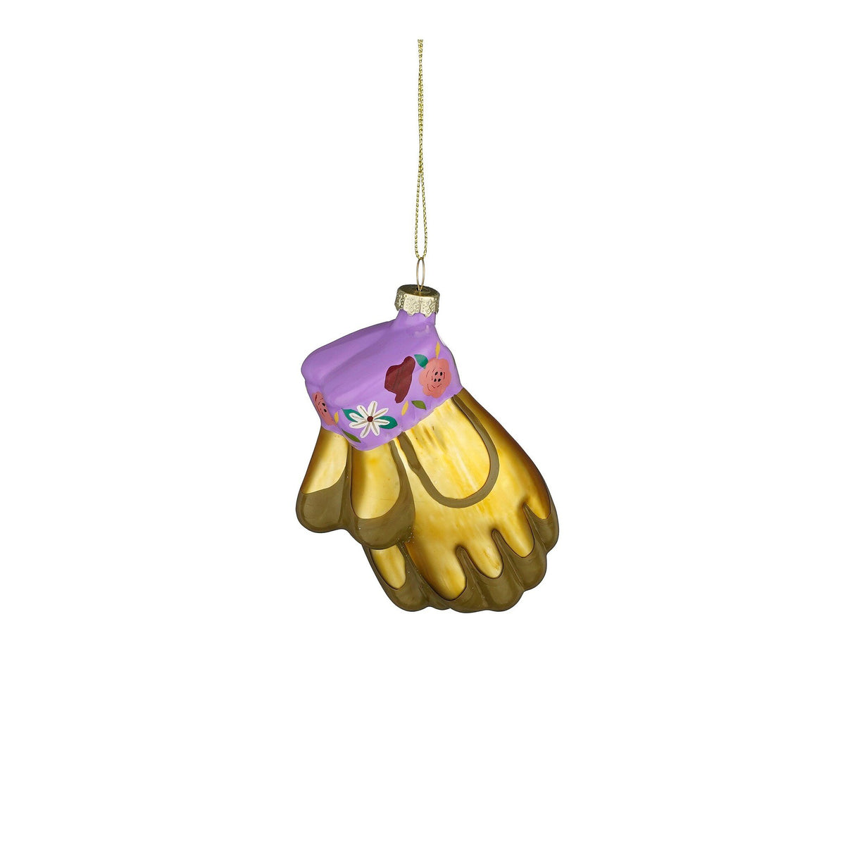 Gardening ornament want glas paars