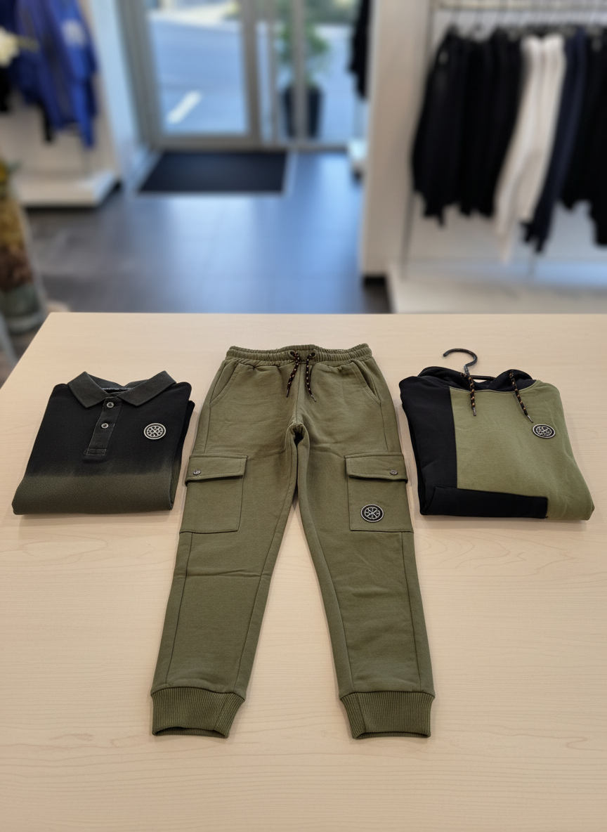 LewyLou NO4 Hoodie zwart met groen