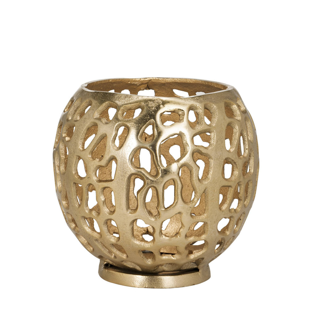 Windlicht Kimitsu Goud 14x14x14cm