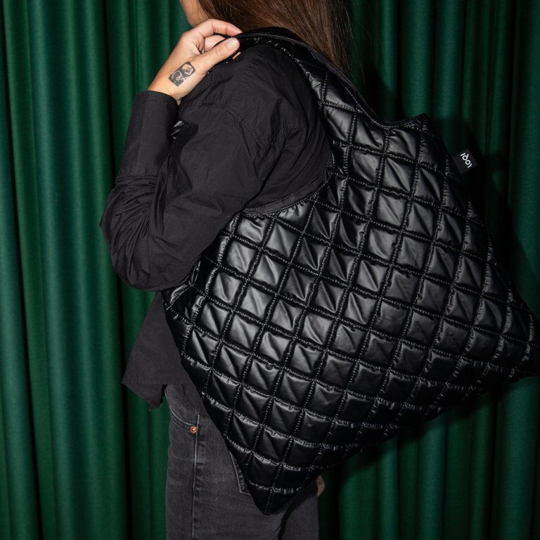 Loqi Tas Medium - Zwart Puffy
