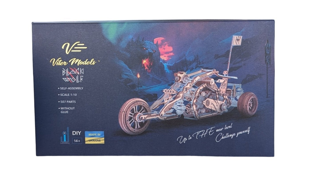 Veter Models 3D Modelbouwpakket Black Wolf Driewieler, AKV-18, 30,5x12x16,5cm
