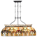 Hanglamp Tiffany 115x36x130 Groen Metaal Hanglamp Eettafel