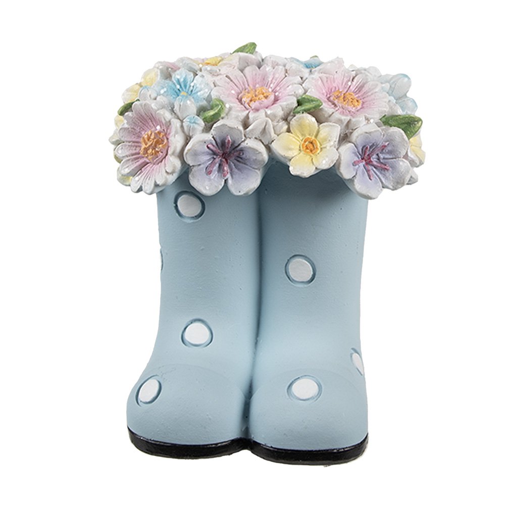 Decoratie Beeld Laars 10x10x12 cm Blauw Kunststof
