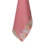 Theedoek 50x70 cm Roze Katoen Bloemen