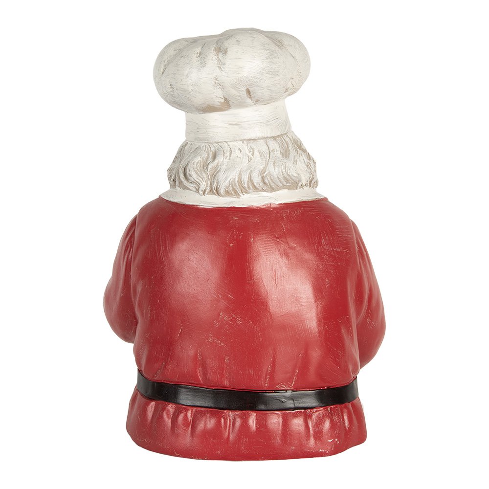 Decoratie Kerstman 25x25x35 cm Rood Kunststof
