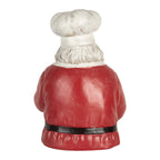 Decoratie Kerstman 25x25x35 cm Rood Kunststof