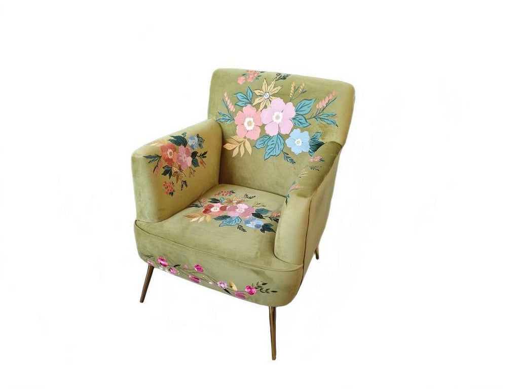 Stoel Joy olijf groen 66,5x68x97cm (pallet)