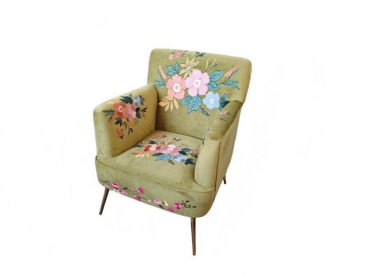 Stoel Joy olijf groen 66,5x68x97cm (pallet)