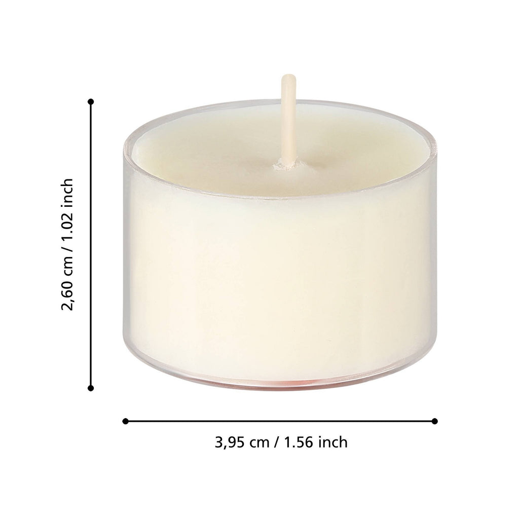 Theelichten Tunduru Crème 4x2cm