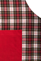 Schort Xmas - kerst - 75x80 cm, rood