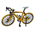 Decoratie Fiets 20x5x12 cm Geel Metaal