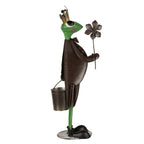 Decoratie Beeld Kikker 67 cm Groen Metaal