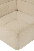 J-Line hoekzetel Grid - hout/schuim - beige