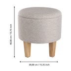 Hocker Mashike Beige 39x40cm