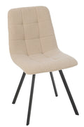J-Line Eetstoel Clark Metaal/Polyester Wit