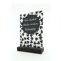 Decoplaatje - Ich liebe dich mein Schatz - met houder