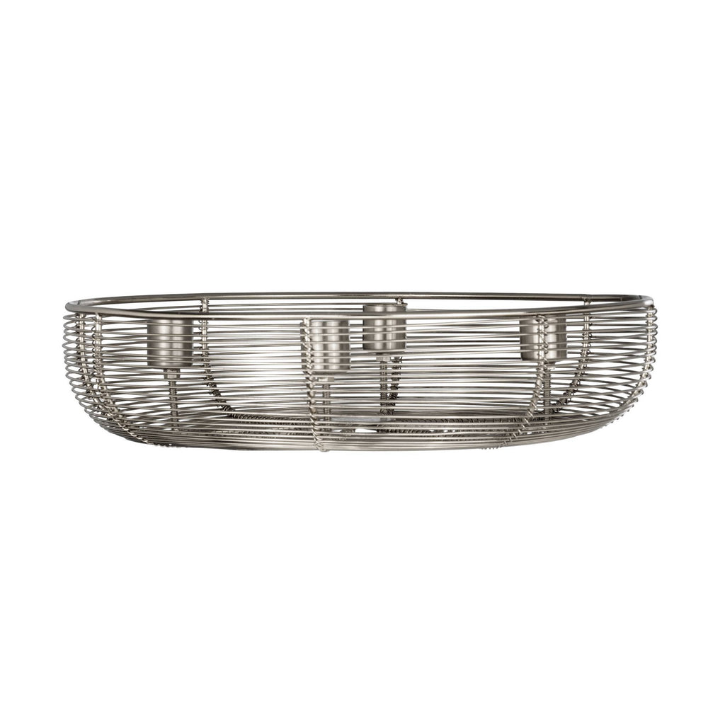 Kandelaar Hagony Zilver 31x7 cm