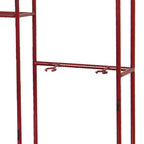 Wandrek 59x33x63 cm Rood IJzer Flessenrek