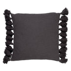 Dutch Decor Ruby - Kussen 45x45 cm Antracietgrijs - grijs