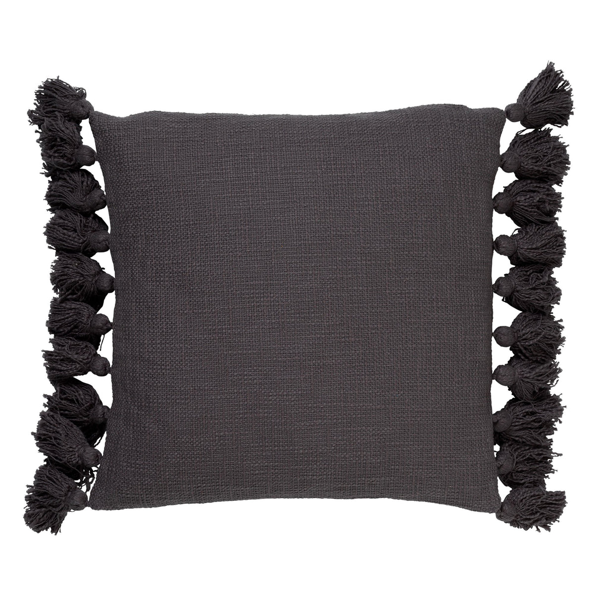 Dutch Decor Ruby - Kussen 45x45 cm Antracietgrijs - grijs
