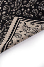 Patara Square Foulard Black-Beige