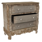 Dressoir 92x40x86 cm Bruin Beige Hout Ladekast