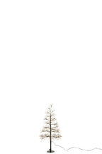 J-Line decoratie Boom - warm witte - ijzer - zwart - S - LED