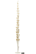 J-Line decoratie Boom - warm witte - ijzer - wit - extra L - LED