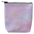Portemonnee 11x11 cm Roze Polyurethaan Eenhoorn