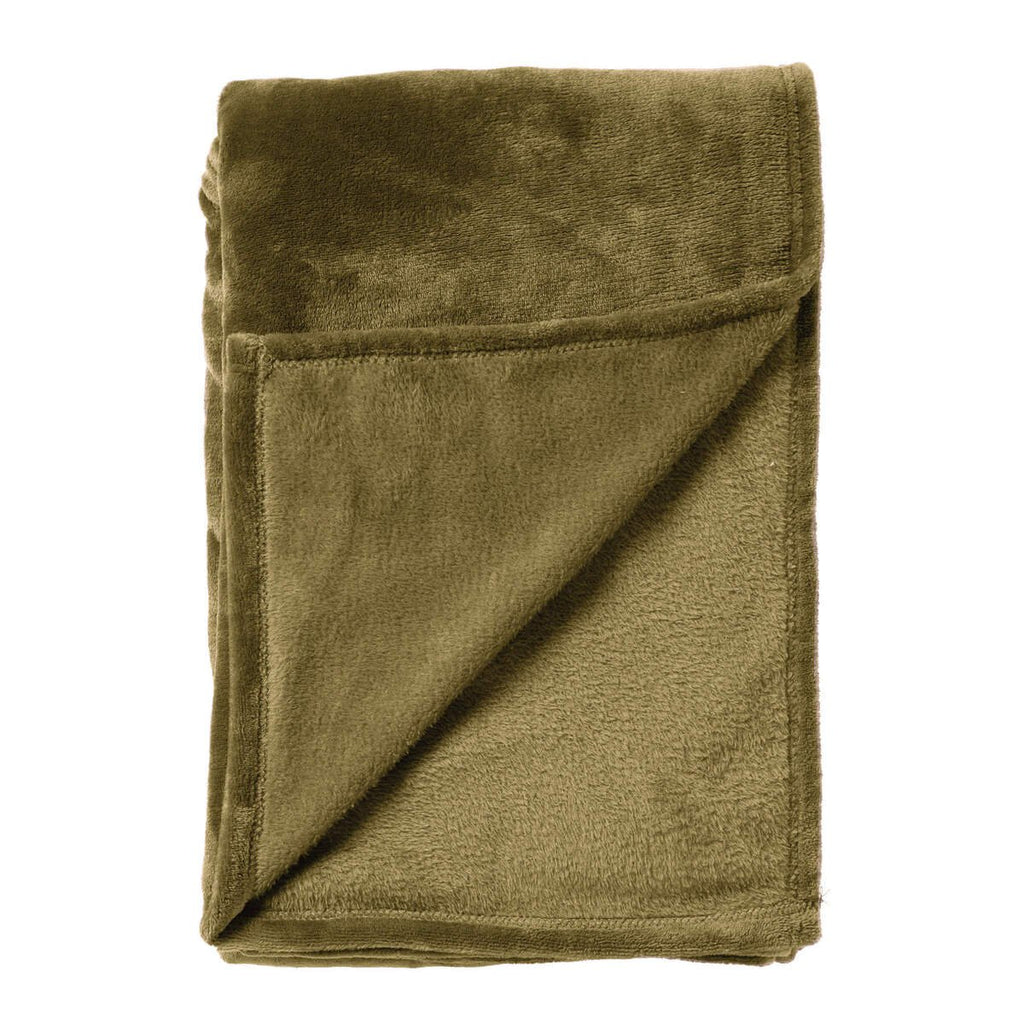 Nederlands Decor Charlie - Plaid 200x220 cm - Militaire Olive - Green