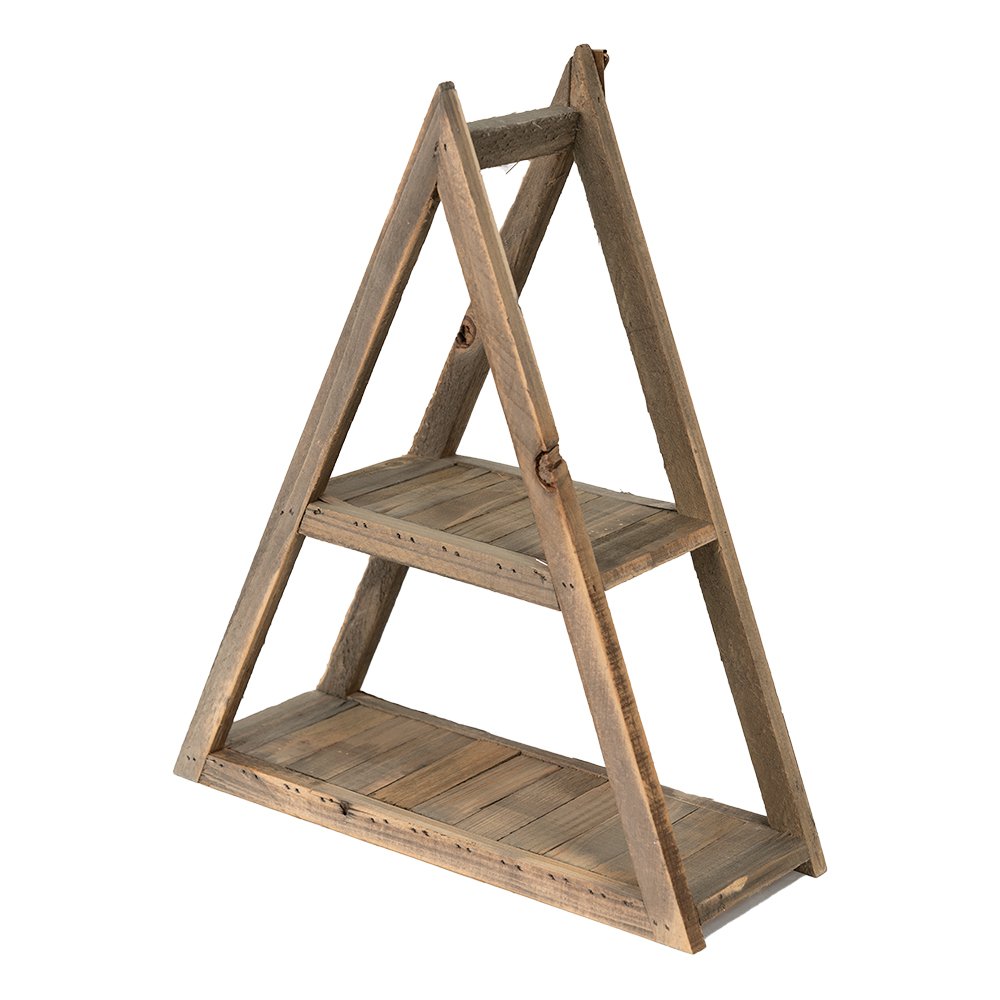 Wandrek 31x11x36 cm Bruin Hout Wandplank
