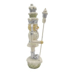 Beeld Notenkraker 16 cm Beige Zilverkleurig Kunststof Kerstdecoratie